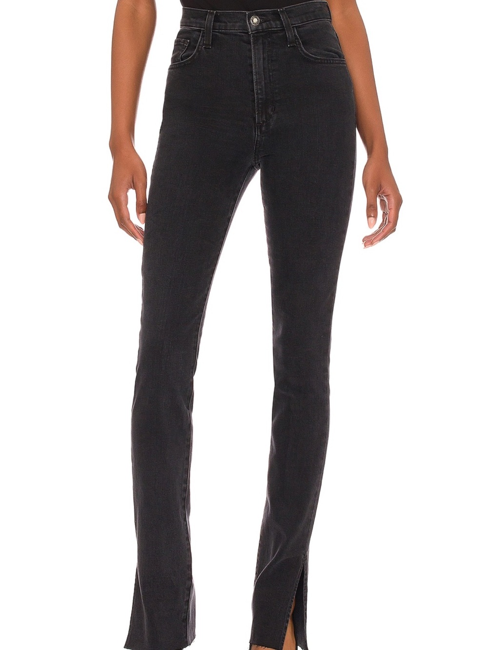 Favorite daughter High-Rise Black Slim Straight Jeans